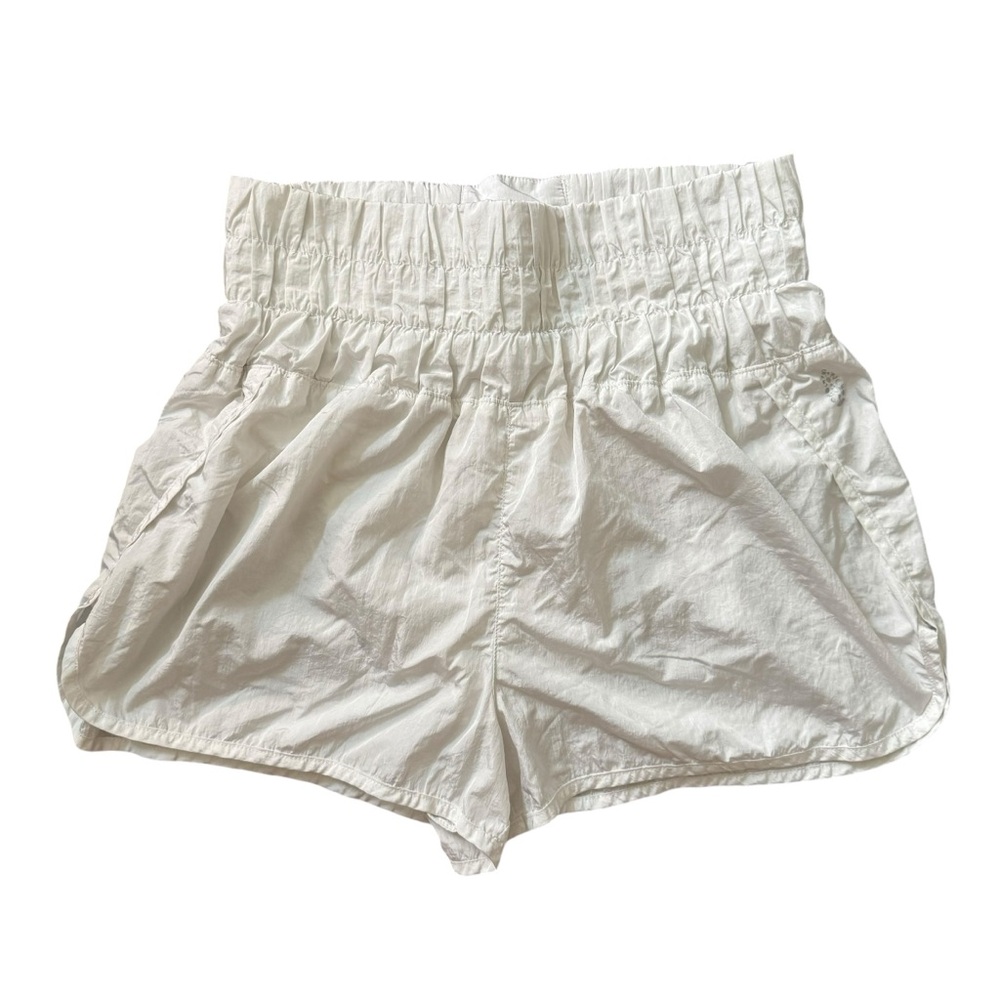 Free people movement white the way home high waist athletic shorts large